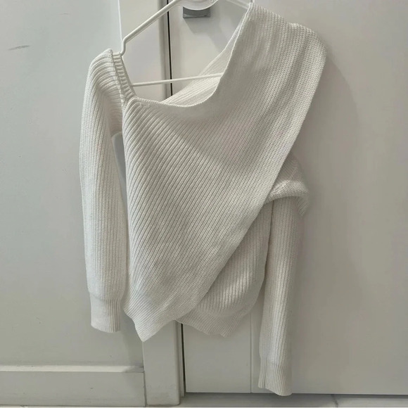 RtA White Off-The-Shoulder Sweater- Size XS; Like New Condition - Picture 1 of 7